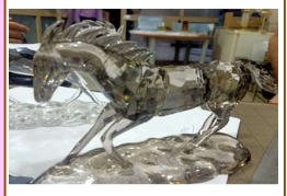 Satin Crystal horse 204/3