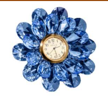 Rose 1407/873/1 Blue - clock