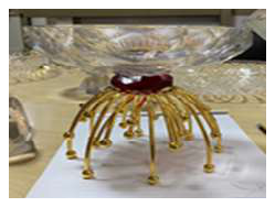 Golden base plate 25*25*16