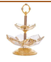 Candy Holder - Crystal / Golden shadow - 15/22/28