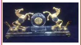 Round metal clock 40 * 5 cm in diameter