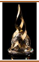 prize( ball 100) with a crystal base