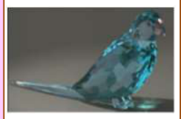 Light Blue Parrot  8*6*12