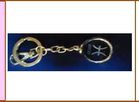 KEYCHAIN 107/750/27-3D Pisces