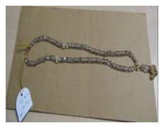Rosary 96/6 satin golden