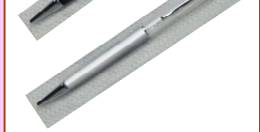 Pen with chatons 140/768/20 Gray * Transparent