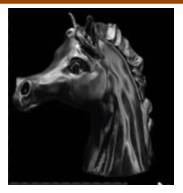 Black horse head cast 38/15/33
