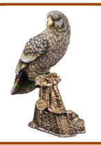 Flacon  trophy adhered with chatons 12/30