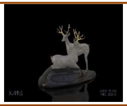 TWO DEER WITH CHATONS 2119/18/31