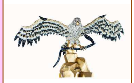 Eagle with color Chatons 76/32/48