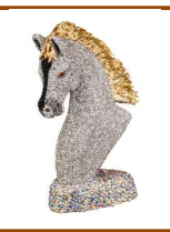 Horse head ; crystal chatons 16/31/17